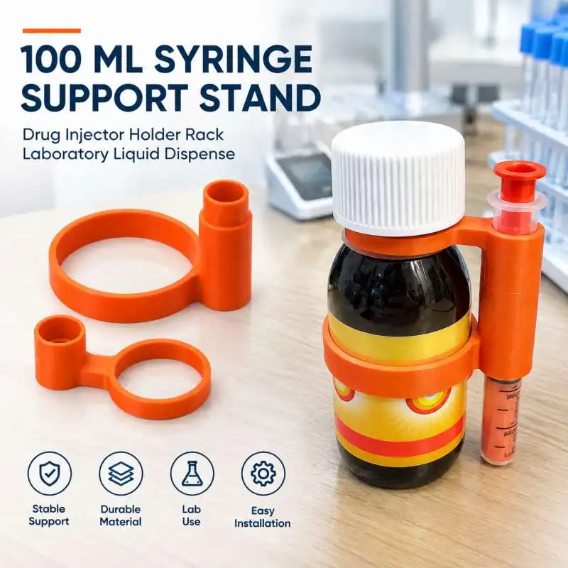 100 ML Syringe Support Stand Drug Injector Holder Rack Laboratory Liquid Dispense
