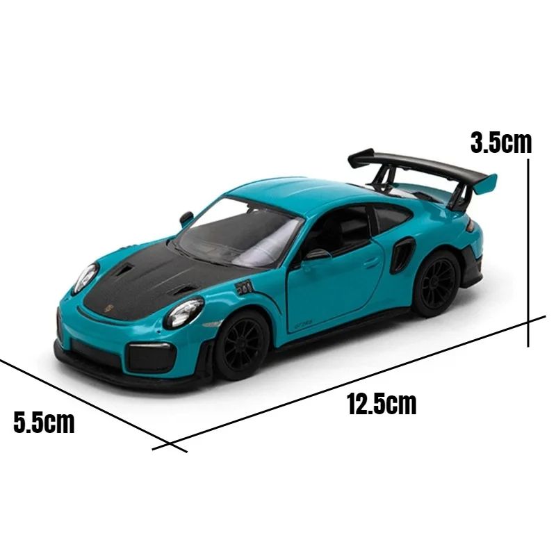 1:36 911 GT2 RS Supercar Alloy Car Diecasts & Toy Vehicles Car Model Miniature Scale Model Car Toys For Children