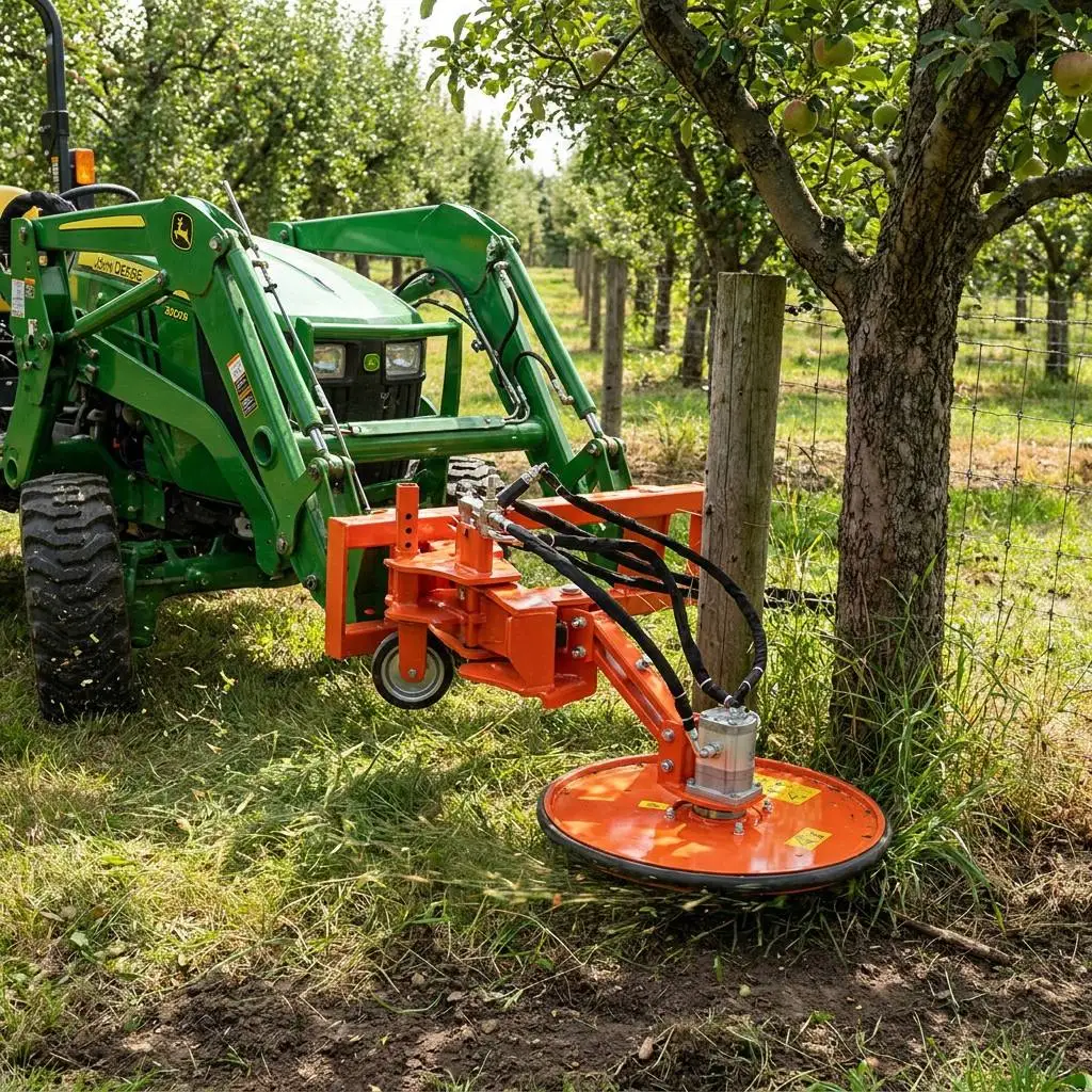 Hydraulic Tractor TSF60 Fence Line Mower for 25-35HP Tractors