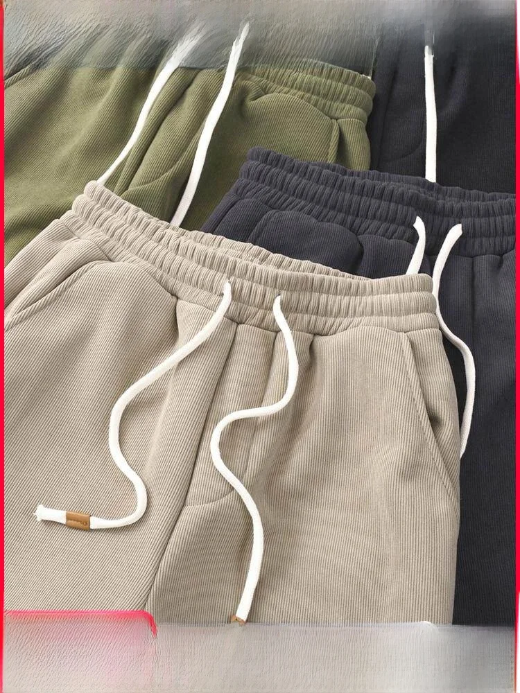 

Линия! Тяжелые американские хлопковые брюки для бега, мужские уличные зимние брюки с прямыми штанинами, повседневные брюки