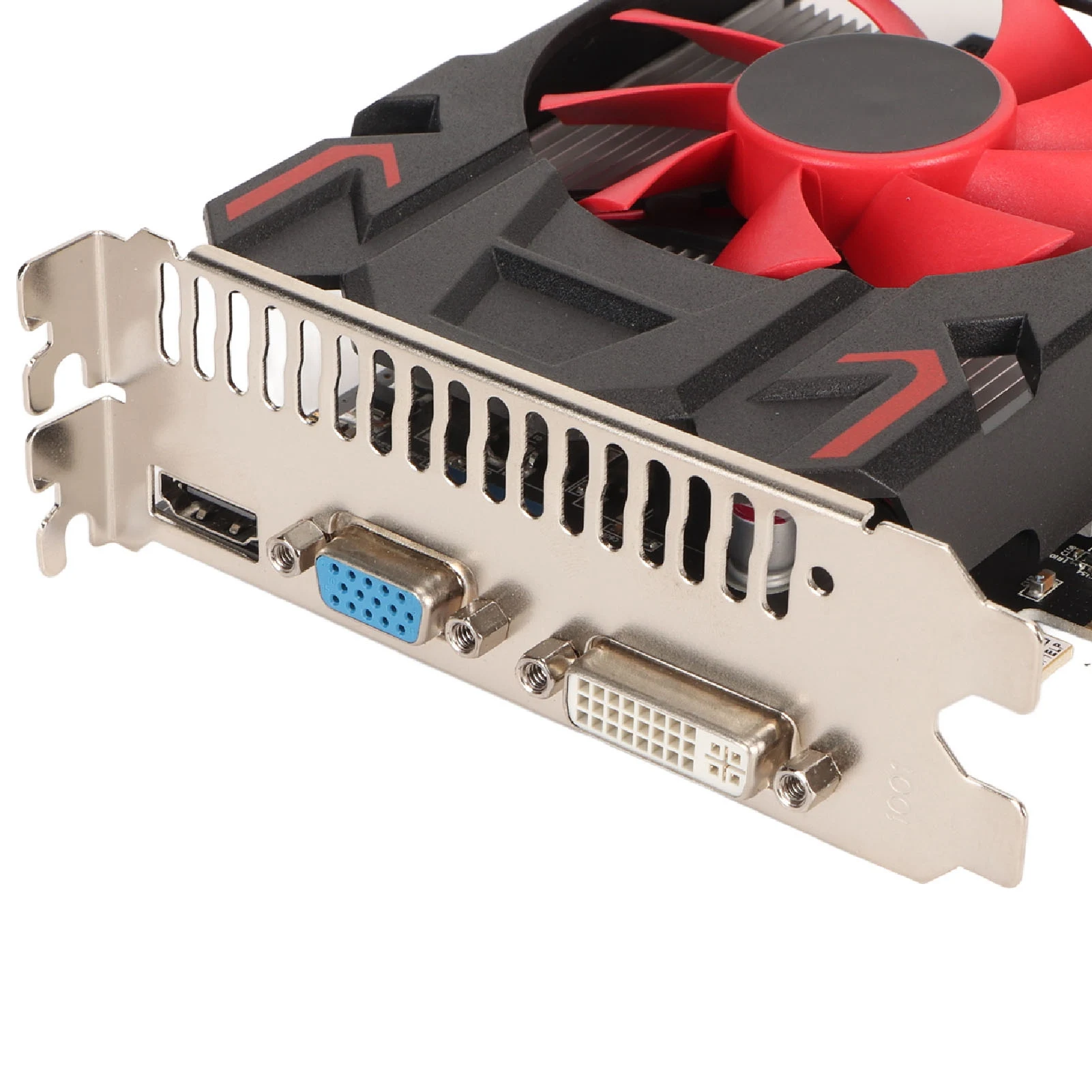 بطاقة رسومات تعمل بشكل هادئ وسهلة التركيب تدعم DVI VGA HD7670 4GB DDR5 128bit بطاقة رسومات ألعاب التوصيل والتشغيل للمكتب