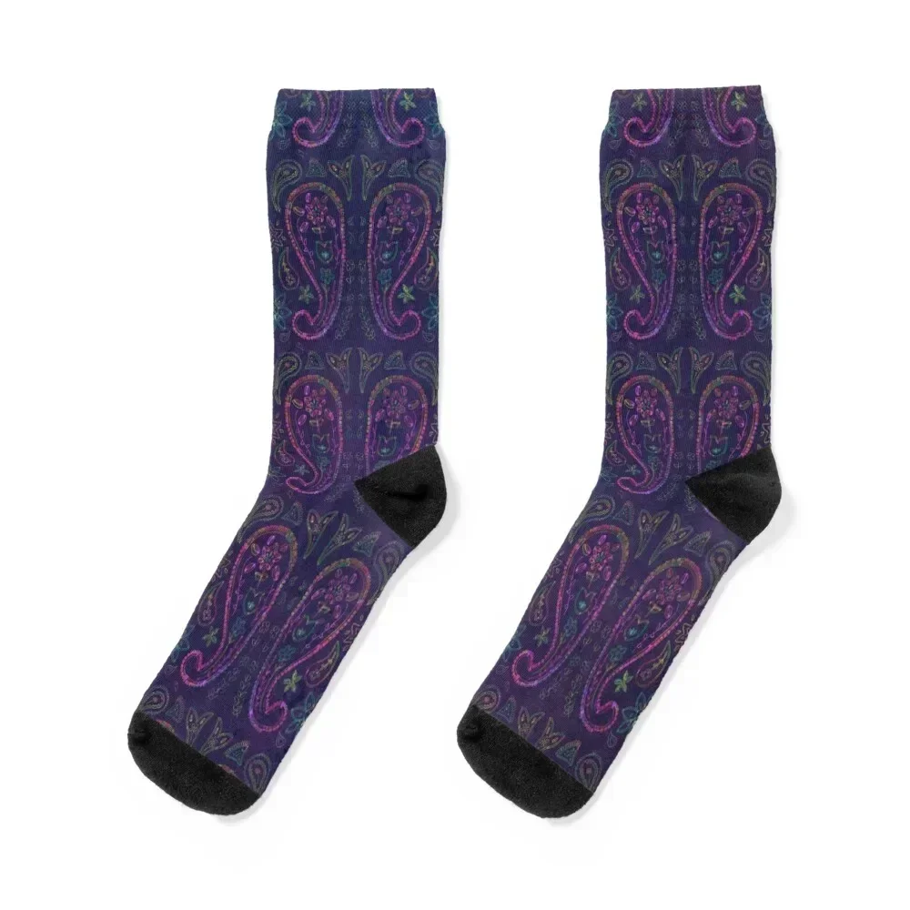 

Purple Paisleys Socks sports and leisure Lots Rugby aesthetic Mens Socks Women's winter gifts designer set Boy Socks Women's