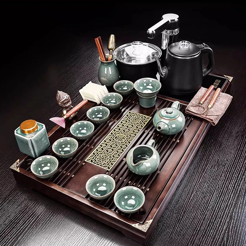 Whisk Coffeeware Tea Set Matcha Kung Fu Wooden Gift Accessories Infuser Tea Set Living Room Strainer Garden Juego De Te Teaware