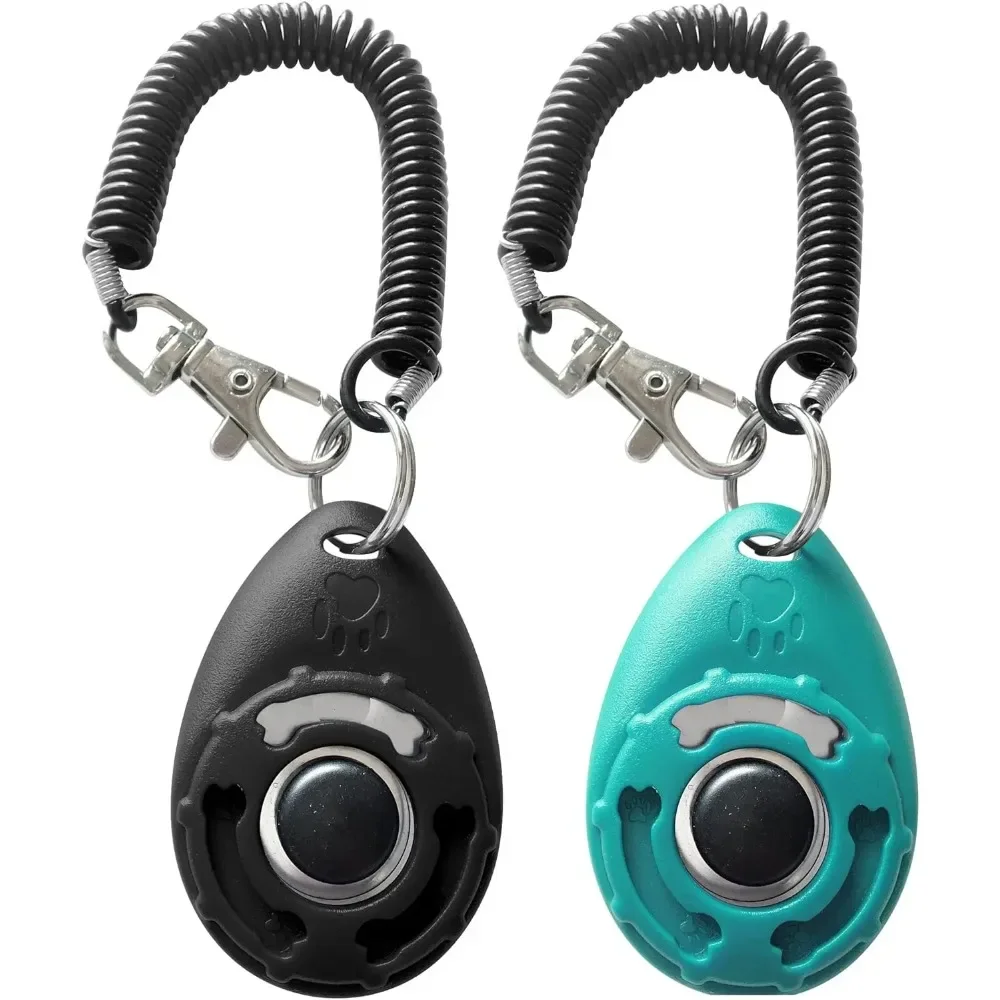 Dog Training Clicker Pet Cat Dog Click Trainer Various Style Aid Adjustable WristStrap Sound Key Chain Dog Repeller Pet Product