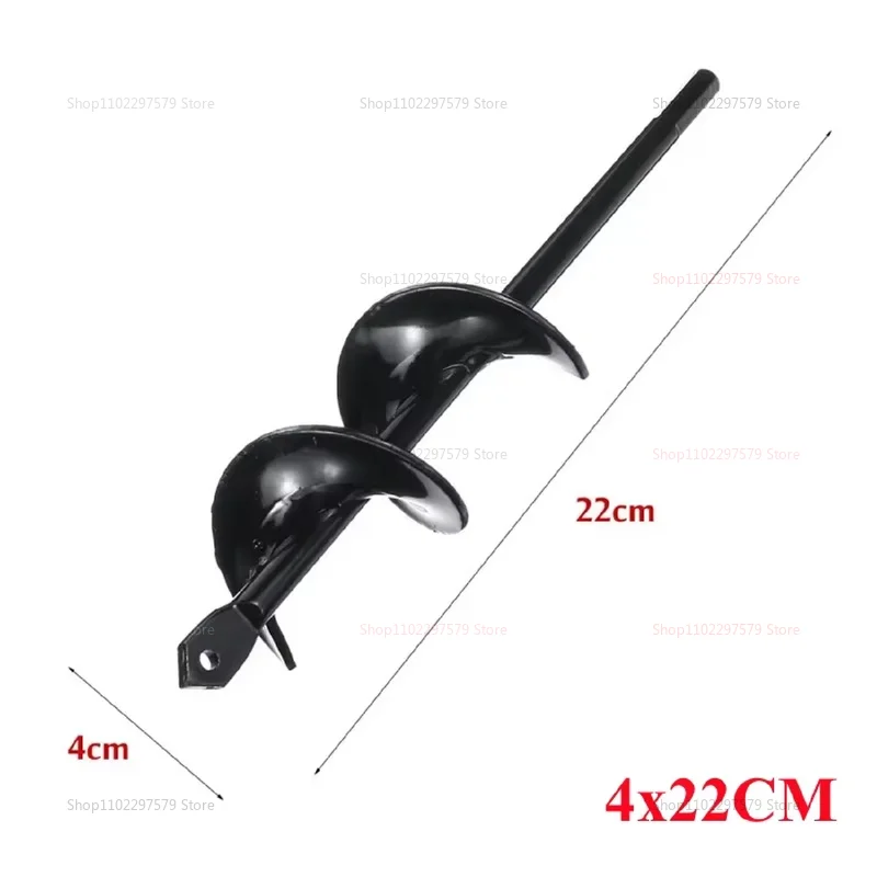 Garden Auger Spiral Drill Bit for Flower Planting Earth Digger Tool Loosen Soil Gardening Equipment for Landscaping and Farming