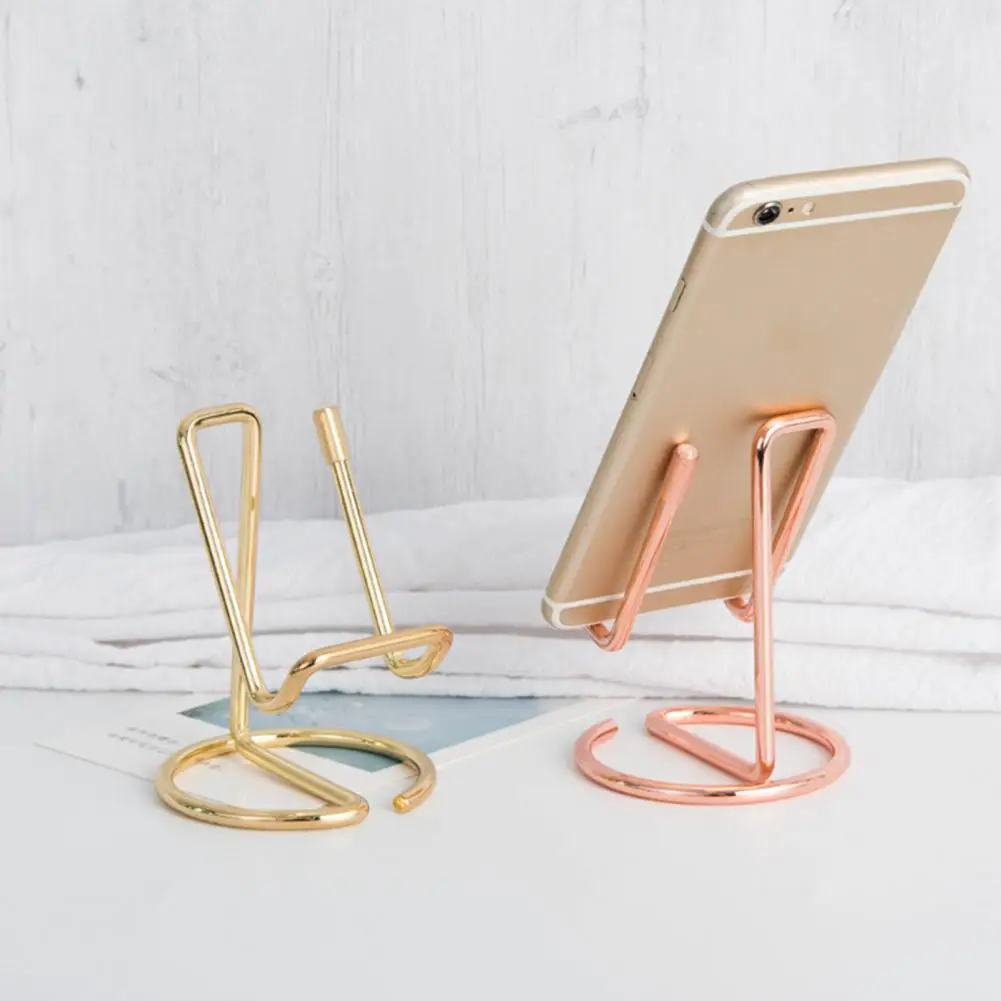 Fashion Phone Rack  Practical Practical Business Card Holder  Durable Electroplating Business Card Holder