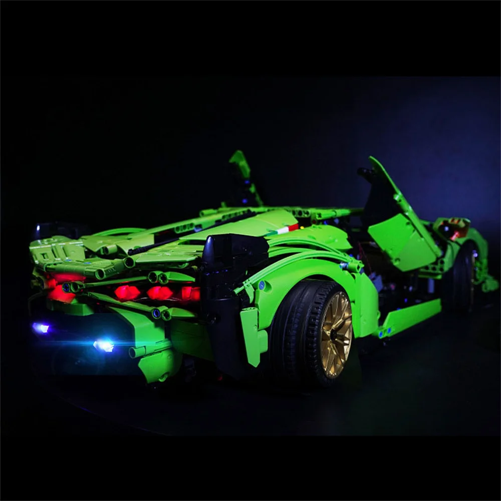 Car Lighting Set For 42115 Technic Sián FKP 37 Not Incldue Building Block(Only Led Light Kit)