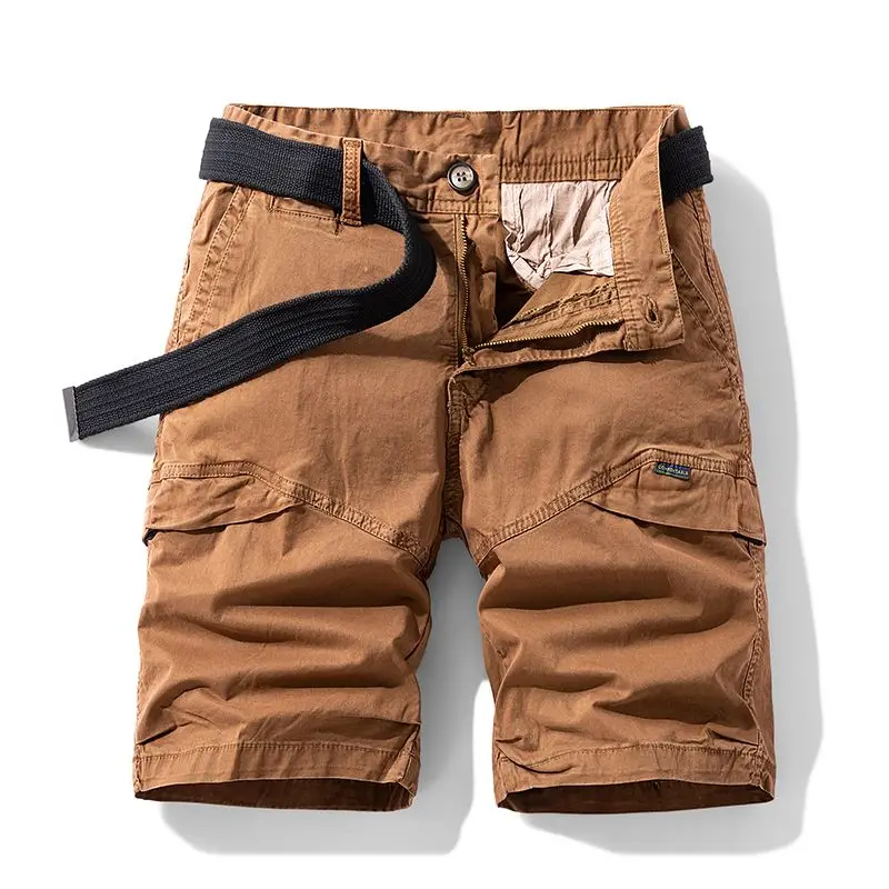

2026 Summer New Men's Loose Retro Tech Wear Multi-Pocket Outdoor Street Versatile Cargo Shorts Beach