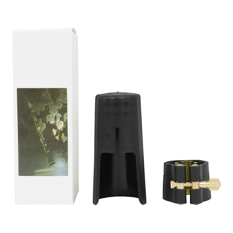 Alto Saxophone Mouthpiece Kits Include Sax Mouthpiece Plastic Cap PU Leather Ligature Clip Set Saxophone Clarinet Parts