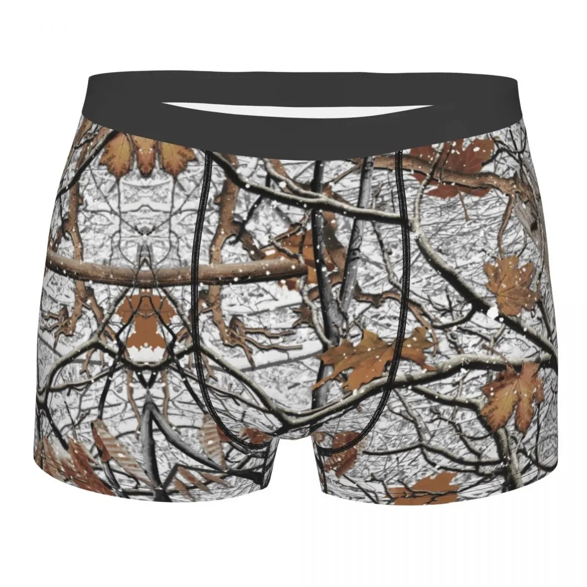 Hunting Camo Tree Camouflage Snow Pattern Underwear Men Boxer Briefs Shorts Panties Soft Underpants For Boyfriend Husband