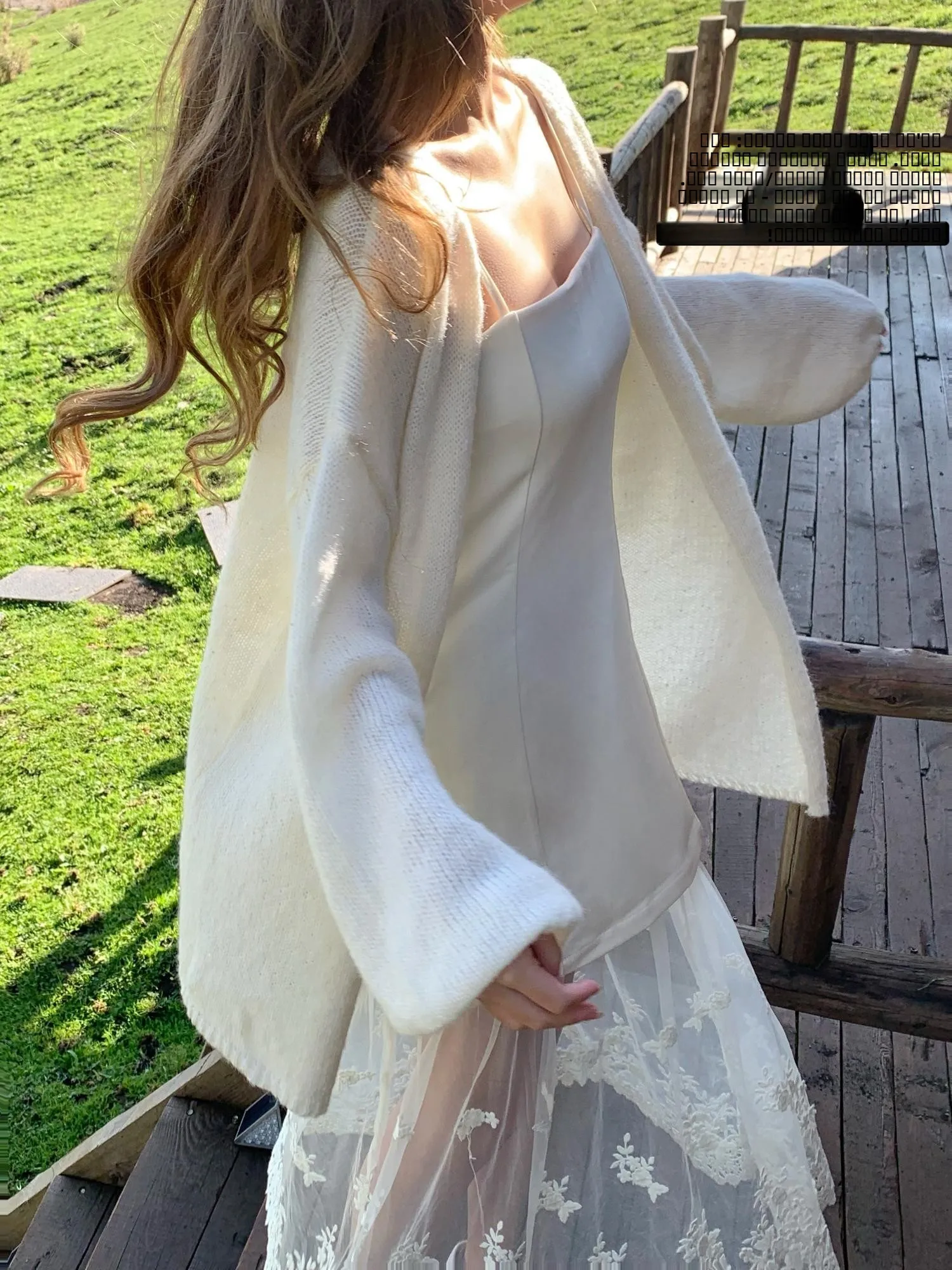 

JiaersTag2024 Gentle Wind Loose Knitted Camere Cardigan Sweater Comfortable Long Sve Regular Length Pure Color Commute S...