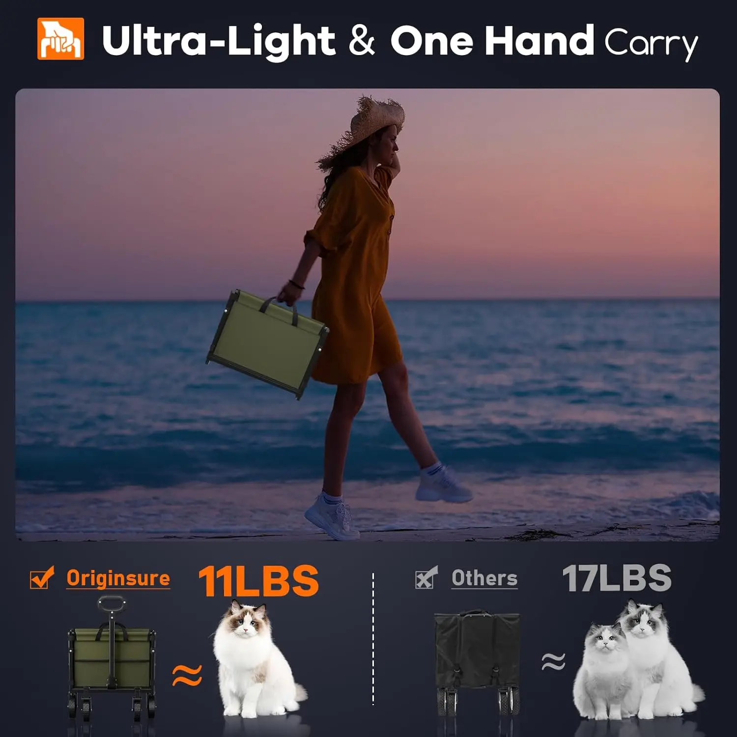 عربة قابلة للطي بعجلات ، للخدمة الشاقة ، قابلة للطي ، محمولة ، عربات الشاطئ ، عربات المساعدة الخارجية لمتاجر البقالة