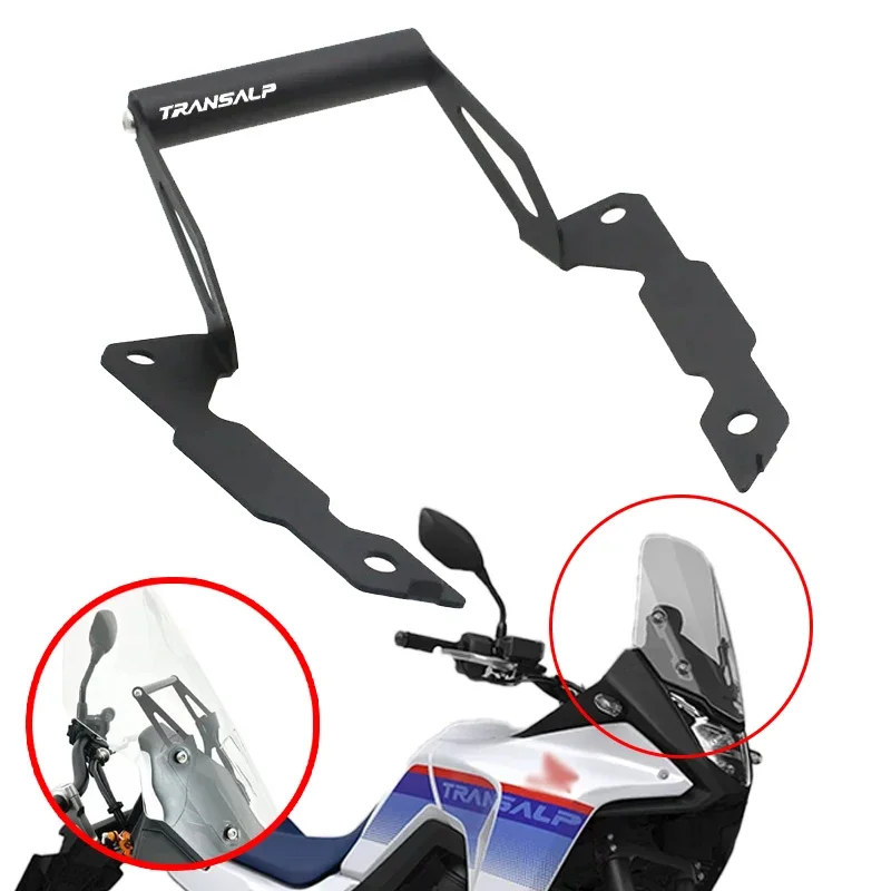 

Motorcycle Accessories Windshield Stand Holder Mobile Phone GPS Navigation Plate Bracket Fit For Honda XL750 Transalp 2023 2024