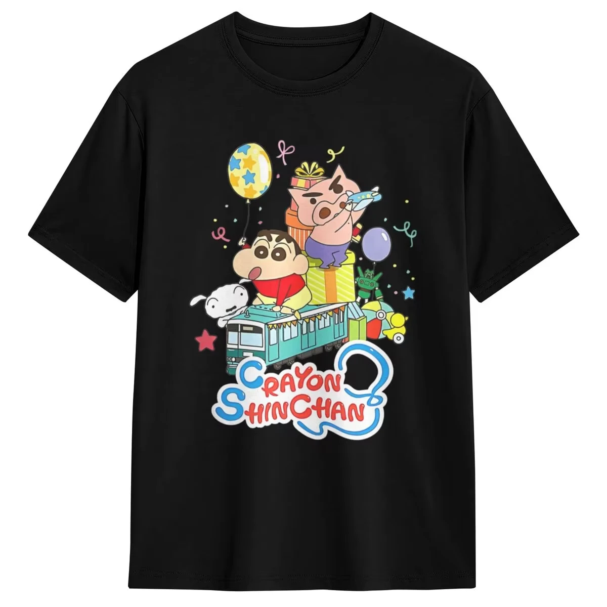 

Men's and women's T-shirts Crayon Shin-chan Love T-shirts Casual summer T-shirts Street fashion custom logo tops birthday gifts