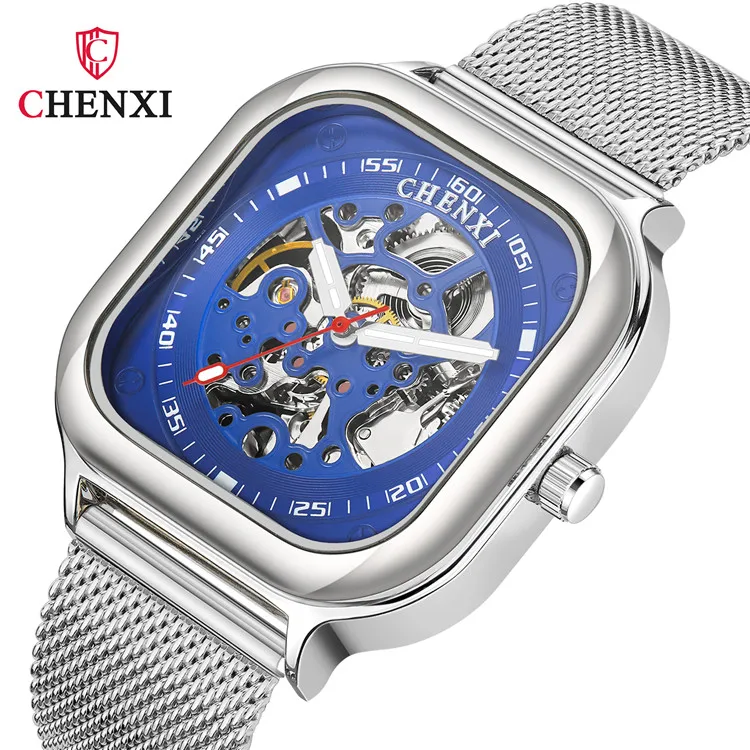 

CHENXI Men's Watches 8810 Square Automatic Mechanical Watch For Men Casual Waterproof Luminous Man Wristwatch Relogio Masculino