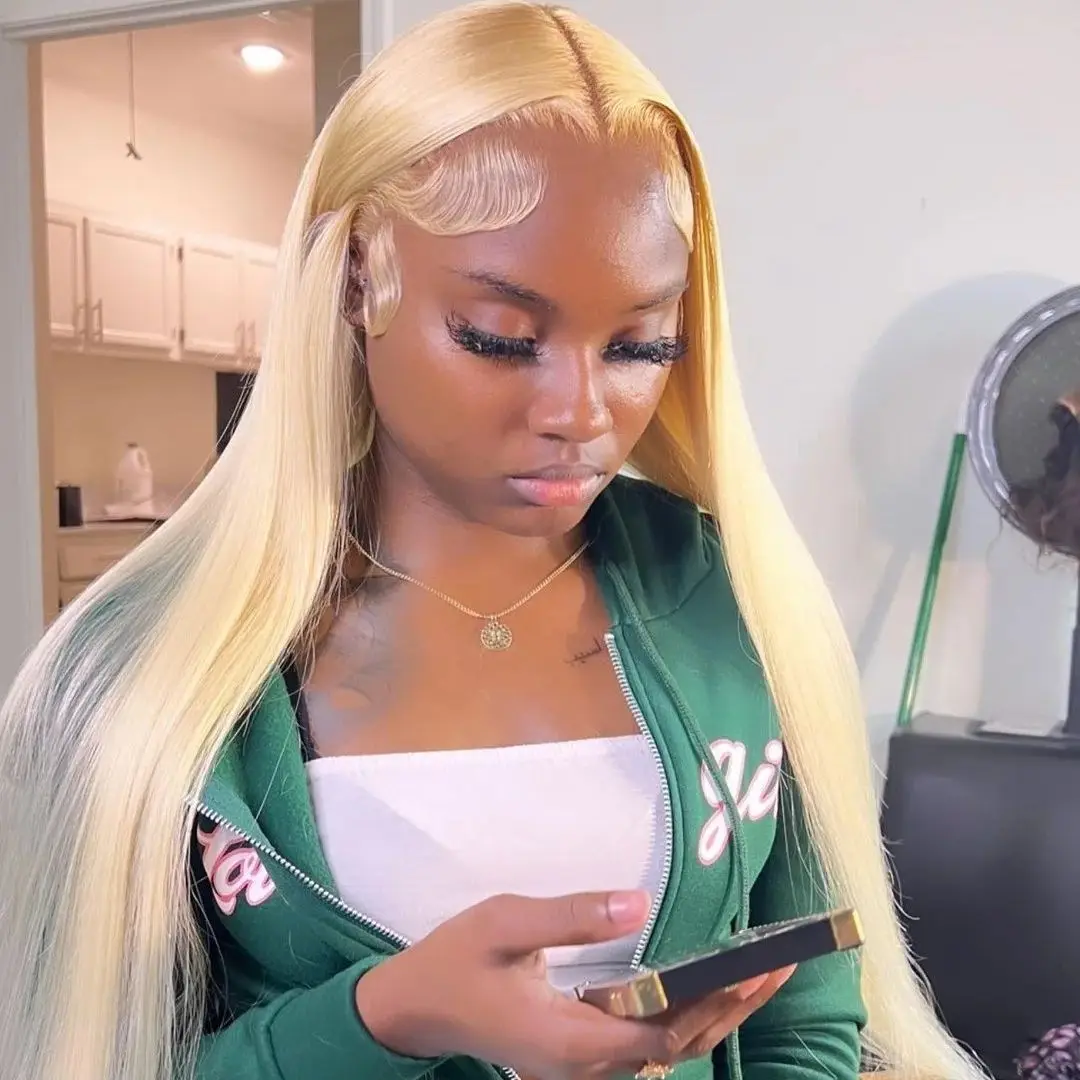 613 شقراء الدانتيل شعر مستعار أمامي مستقيم الدانتيل الجبهة الباروكات شعر الإنسان للنساء 30 بوصة 13X6 Hd الدانتيل الباروكة الأمامية 13X4 الدانتيل شعر مستعار أمامي