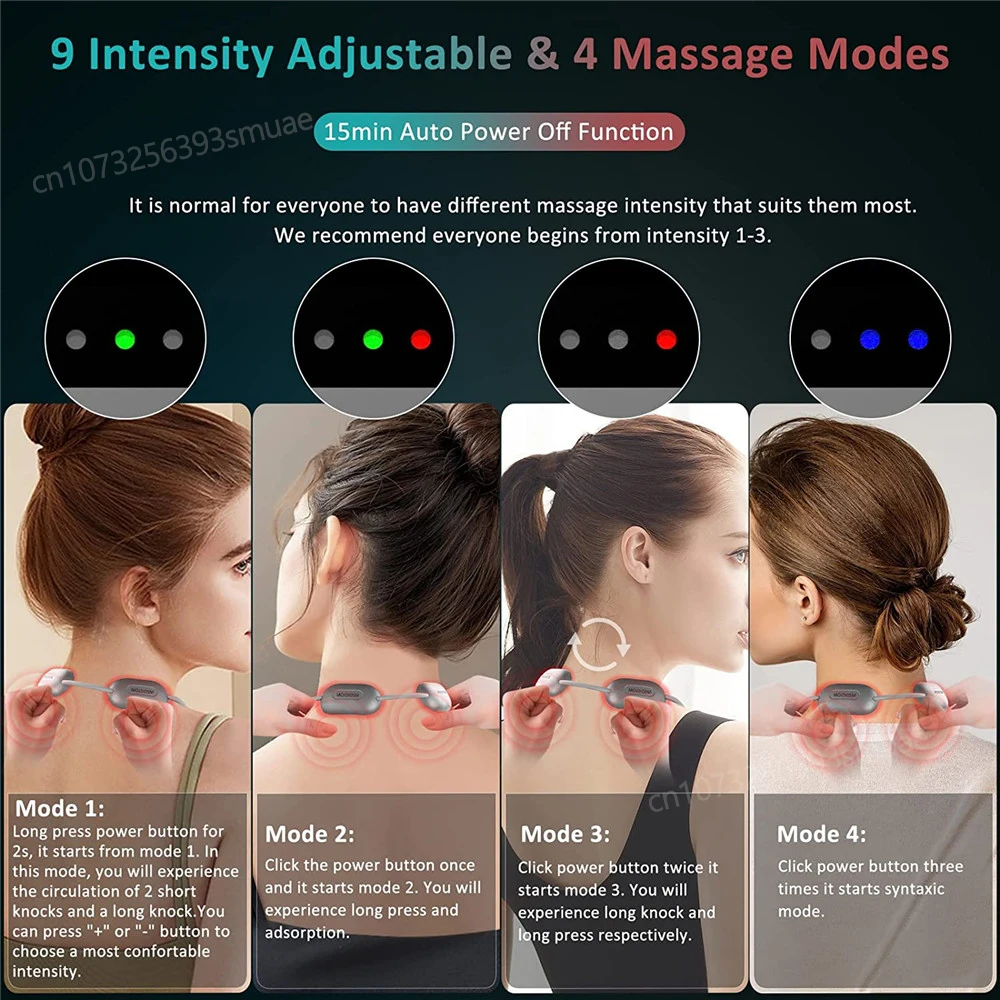 Xiaomi MIJIA Smart Hanging Neck Protector Mijia Cervical Spine Massager Portable Mini Pulse Shoulder Massage Hot Compress Nurse