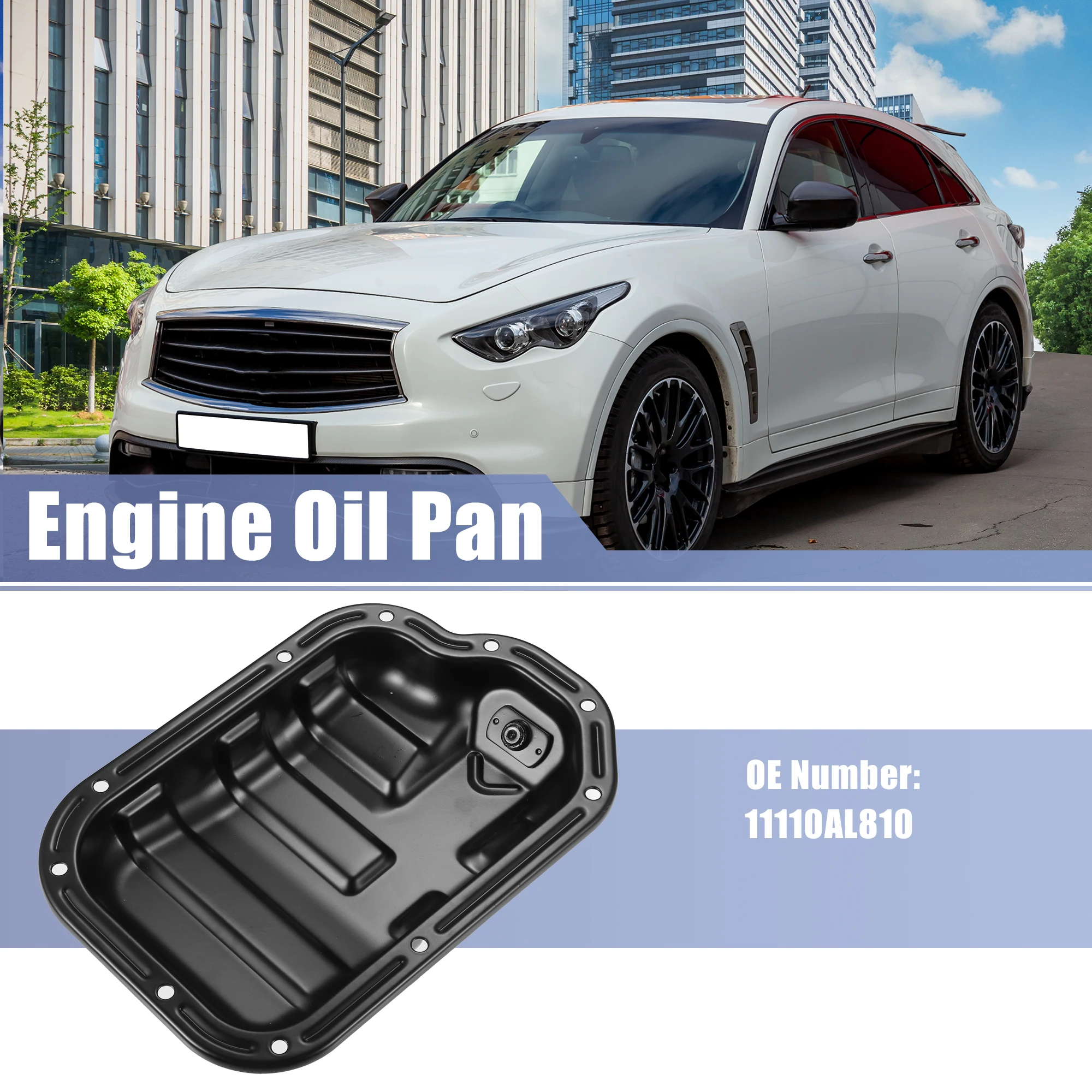 X Autohaux Engine Oil Pan No.11110AL810 for Infiniti FX35 2003-2008 for Infiniti G35 2004-2006 for Infiniti M35 2006-2008