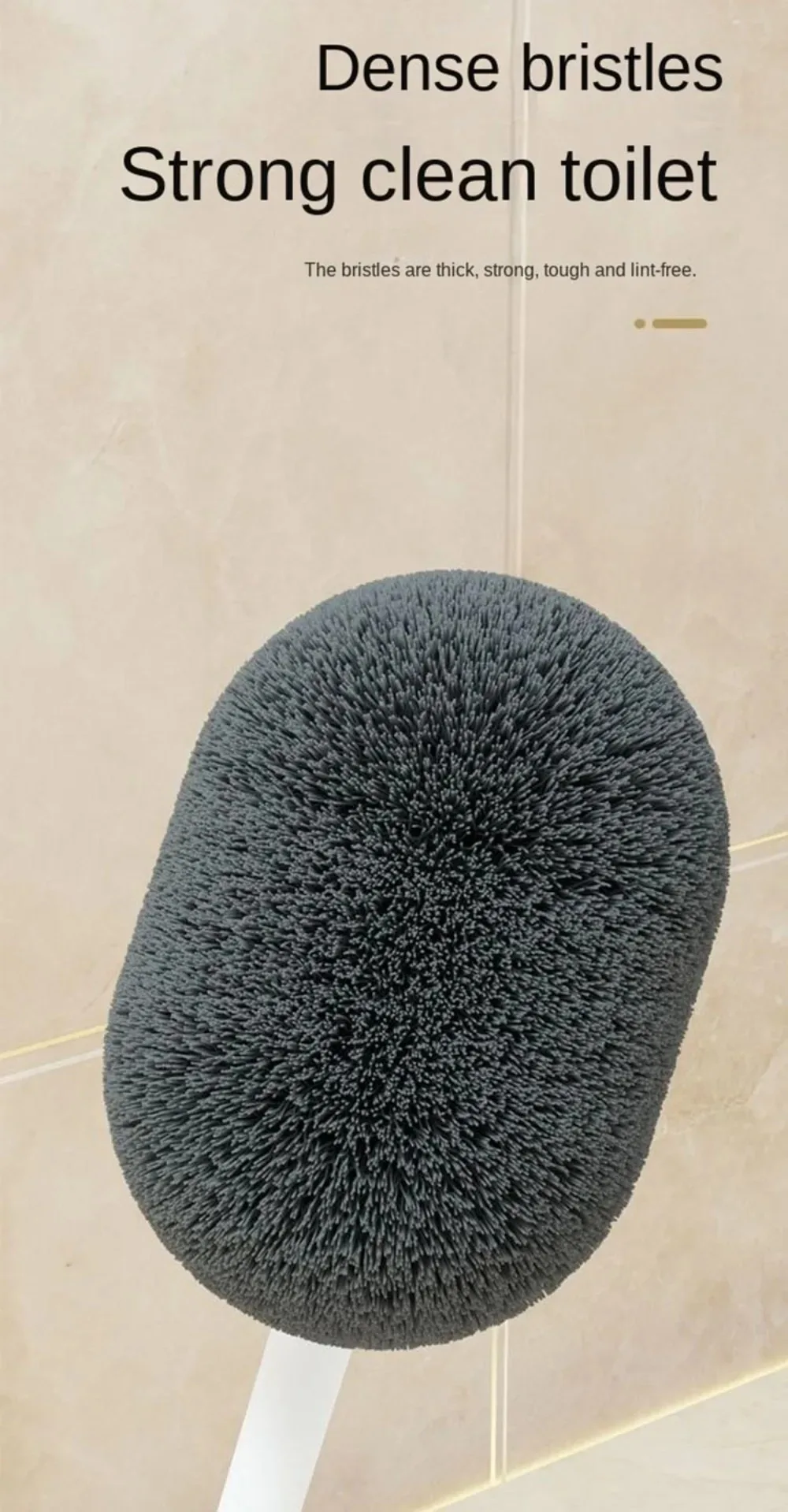 Wandmontierte S-förmige Toilettenbürste Ohne Tote Winkel Langstieliger Eckenreiniger Weiche Borsten Hock-Toilettenreinigungsbürste – Detail 7