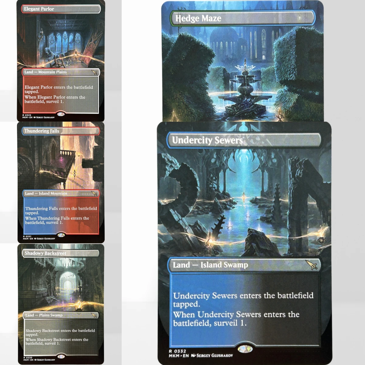 

HOLO48-47-2TCG magical proxy Hedge Maze Elegant Parlor Undercity Sewers Scythecat Cub Sylvan Library German Black Core