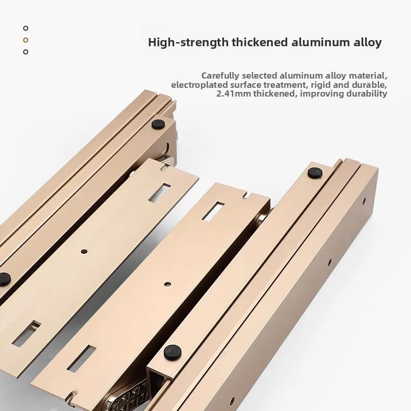 Aluminum Concealed Rising Table Slide Hardware Quiet Telescopic Guide Folding Desk Panels Cabinet Furniture Mm Or Depth Options