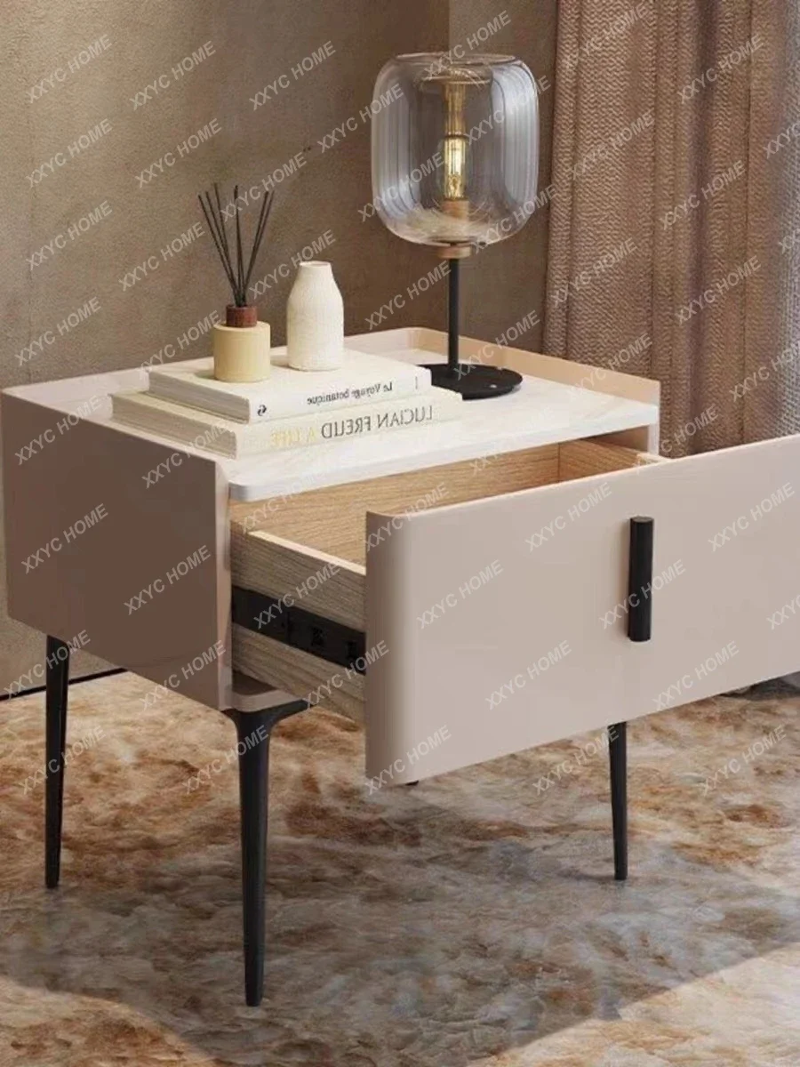 40CM High-quality Bedside Table Modern Luxury 1-tier Wooden Drawer Nightstand NewDesign Storage Cabinet Household Furniture