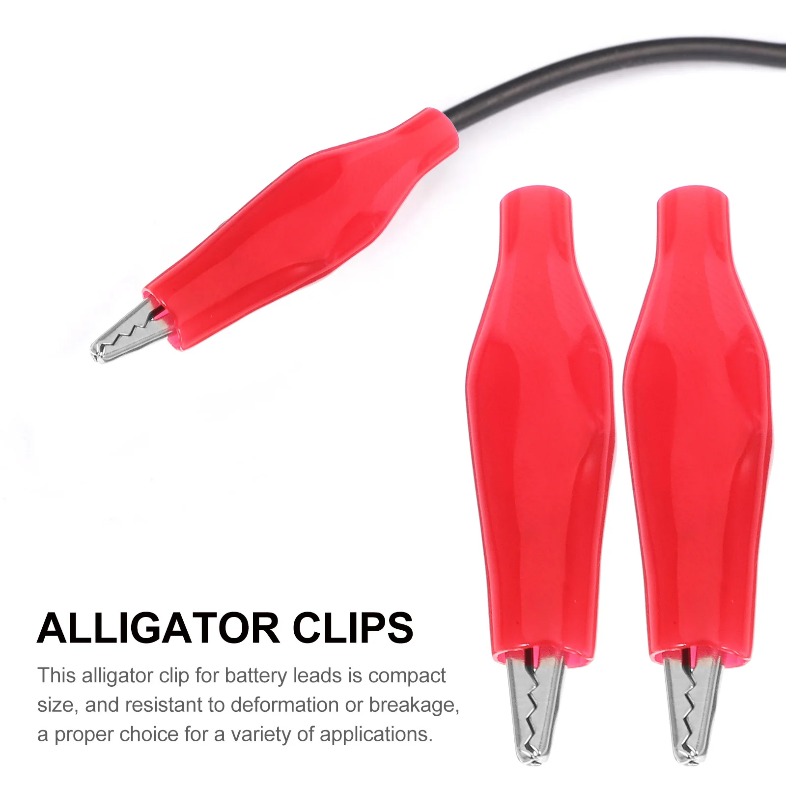 100 قطعة من مشابك التمساح الكهربائية، مشابك اختبار الأسلاك الصغيرة، مشابك صغيرة خفيفة الوزن لاختبار جهد الهندسة الكهربائية #6