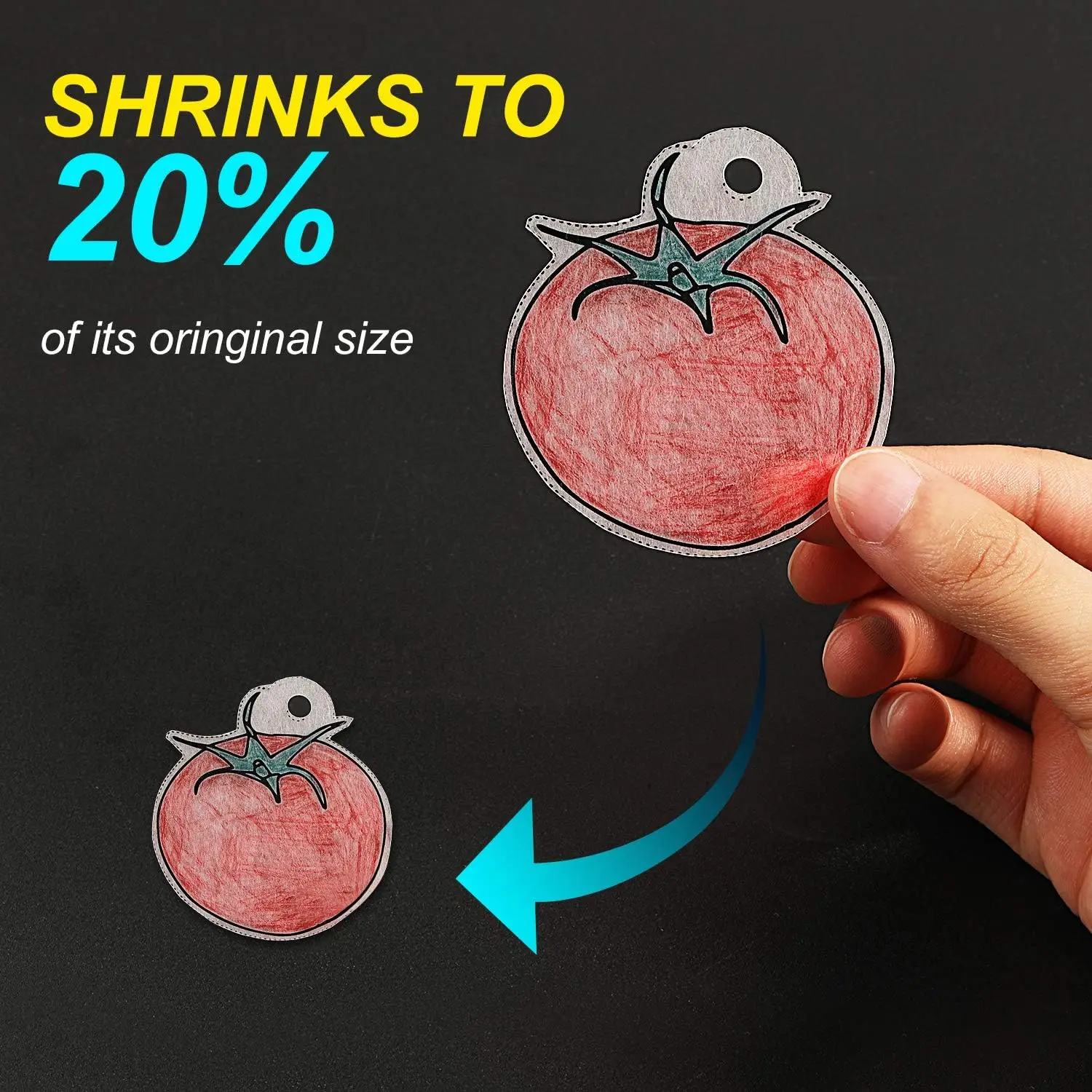 5-10Pcs Shrink Plastic Sheets A5 Shrinky Paper Sheet Heat Shrink Plastic Film Sheets Shrinky Art Paper Frosted Shrinky Sheets
