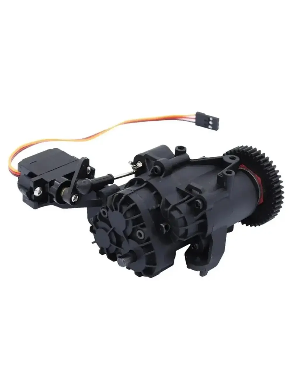 2-biegowa skrzynia biegów z wewnętrznymi zębatkami i serwem do części zamiennych 1/10 RC Crawler TRXS TRX4 TRX6 — 2