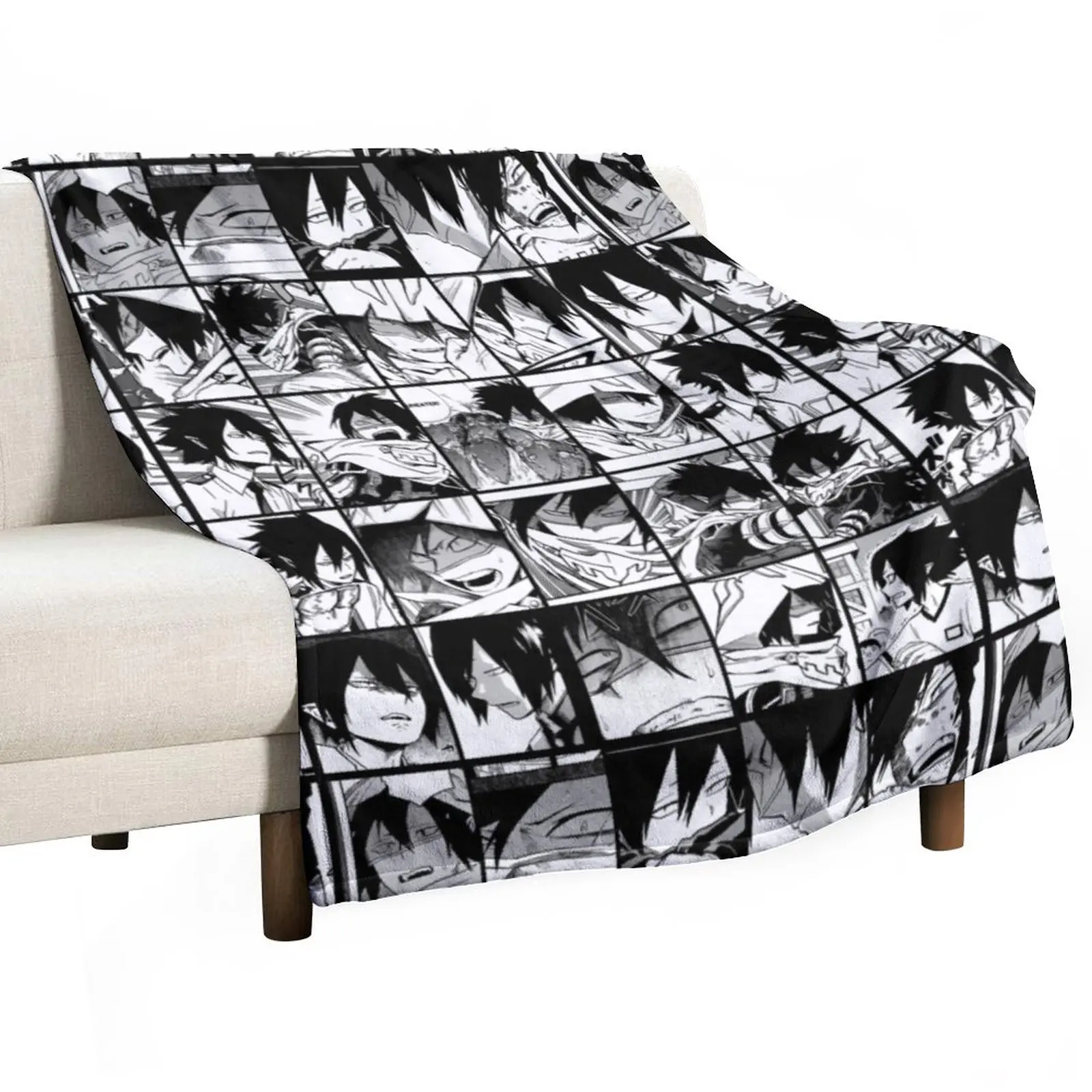 

New Tamaki Amajiki Collage (Black and white version) Throw Blanket Thermal Blankets For Travel Flannel Fabric Shaggy Blanket