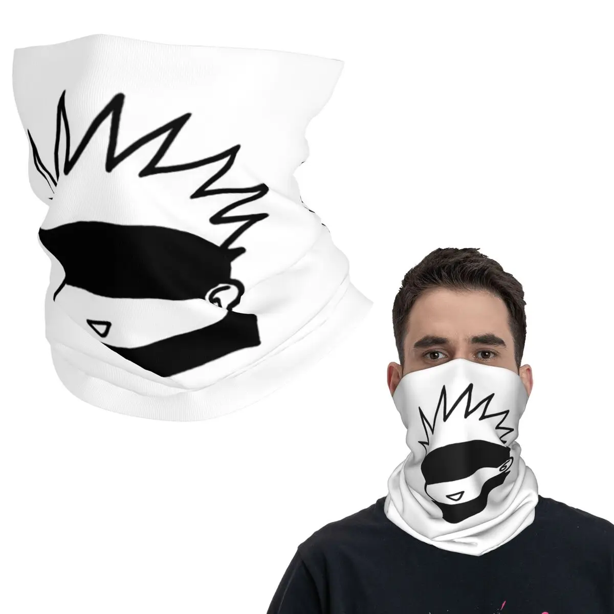 

Многофункциональный шарф-бандана Gojo Manga Kawaii с японским аниме-принтом, волшебный платок, повязка на голову для велоспорта, унисекс, для взрослых