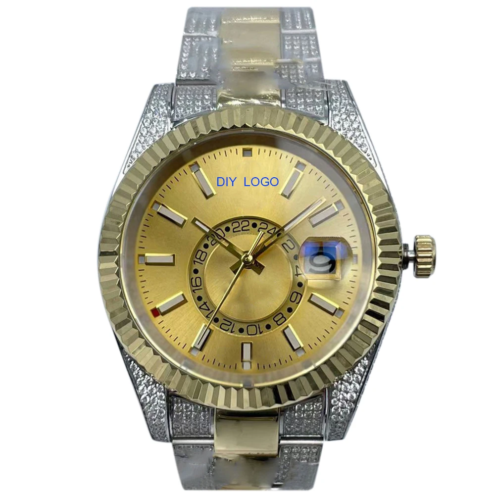 42mm Chic Mechanical Watch for Men – Sporty Design with Leather Band, Perfect for Birthday Gifts for Him