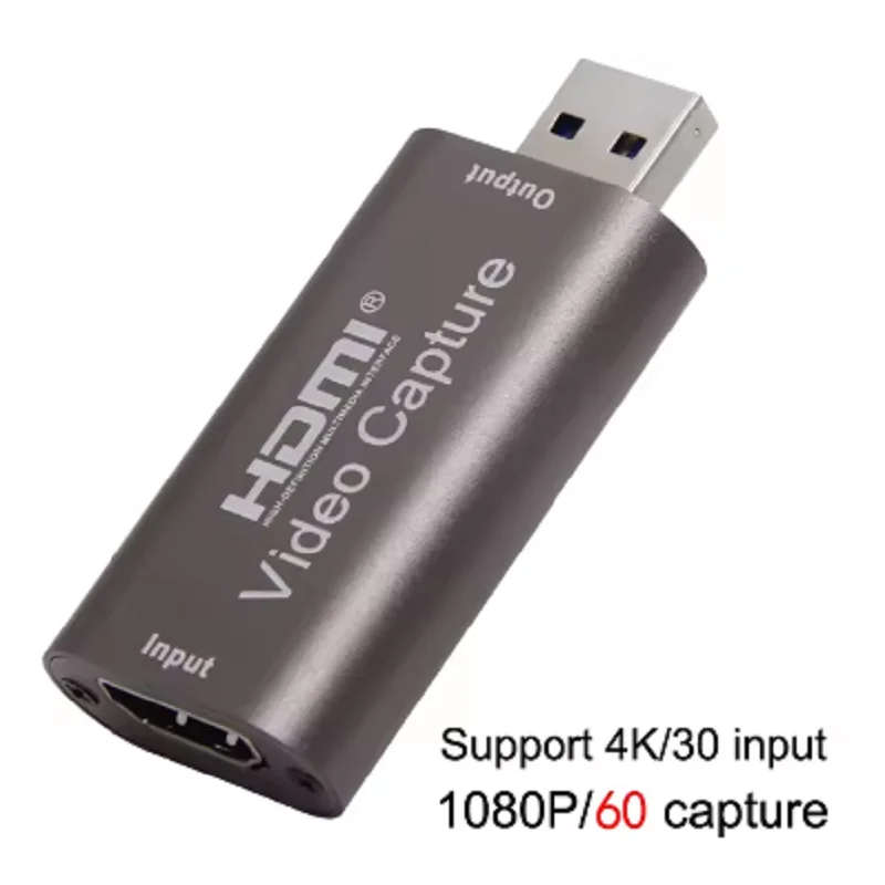 كامل HD 4K HDMI إلى USB 3.0 2.0 بطاقة التقاط الصوت والفيديو 60 إطارًا في الثانية محول فيديو موثوق للبث المباشر للعبة