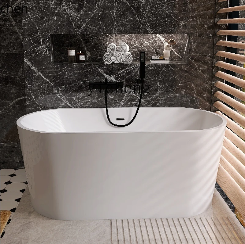 HXL شقة صغيرة حوض الاستحمام المنزلية الاكريليك فندق مستقل مزدوج المشي في فقاعة عميقة المنقولة #4