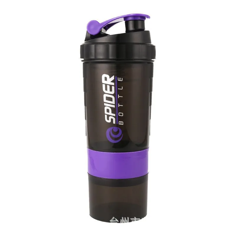 2026 New Upgrade 1pc Portable Protein Shaker Cup With Powder Storage Container 500ml Mixer Cup Gym Sport Water Bottles With Wire