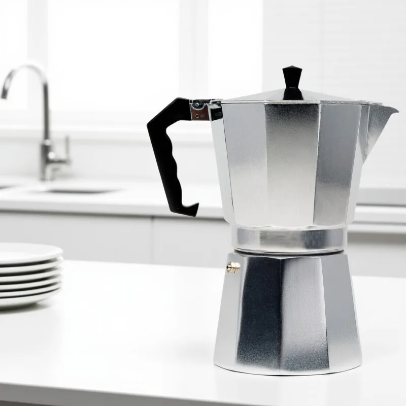 جديد الألومنيوم موكا وعاء المنزلية 50 مللي-600 مللي لاتيه موقد الكلاسيكية صانع القهوة اسبريسو Percolator وعاء استخلاص القهوة