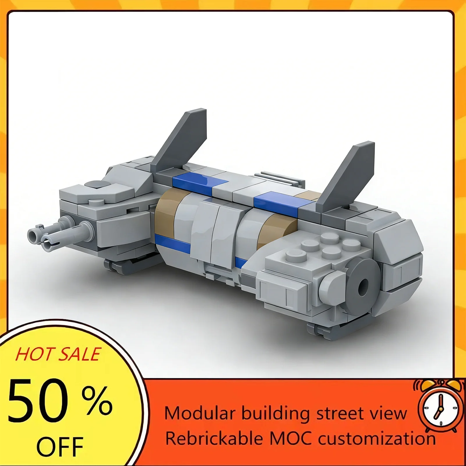 

139PCS Popular Space War Movie Model MOC Building Bricks Spaceship Modular Technology Gifts Holiday Assemble Children Toy Suit