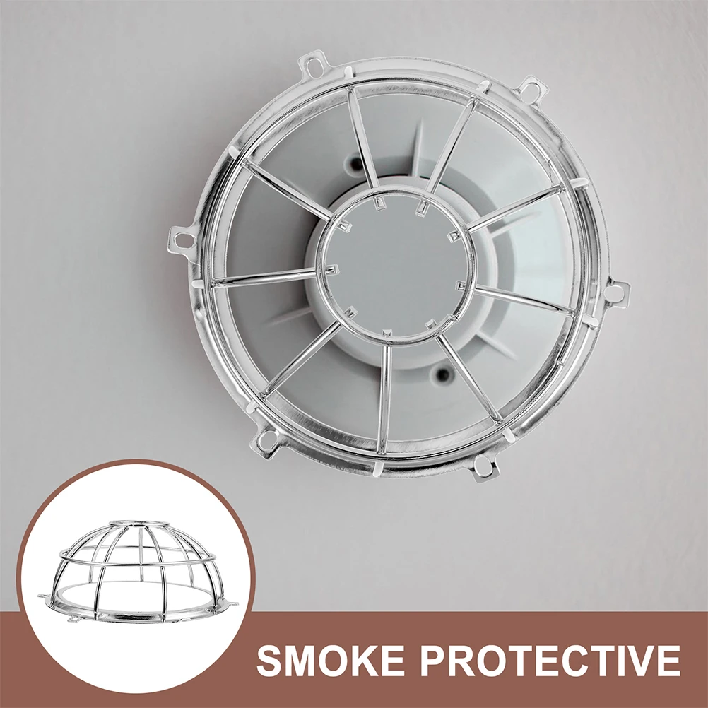2pcs Fire Sprinkler Guard Cage Iron Bracket Dust Proof Protective Cover For Smoke Sprinkler Protector Alarm Equipment