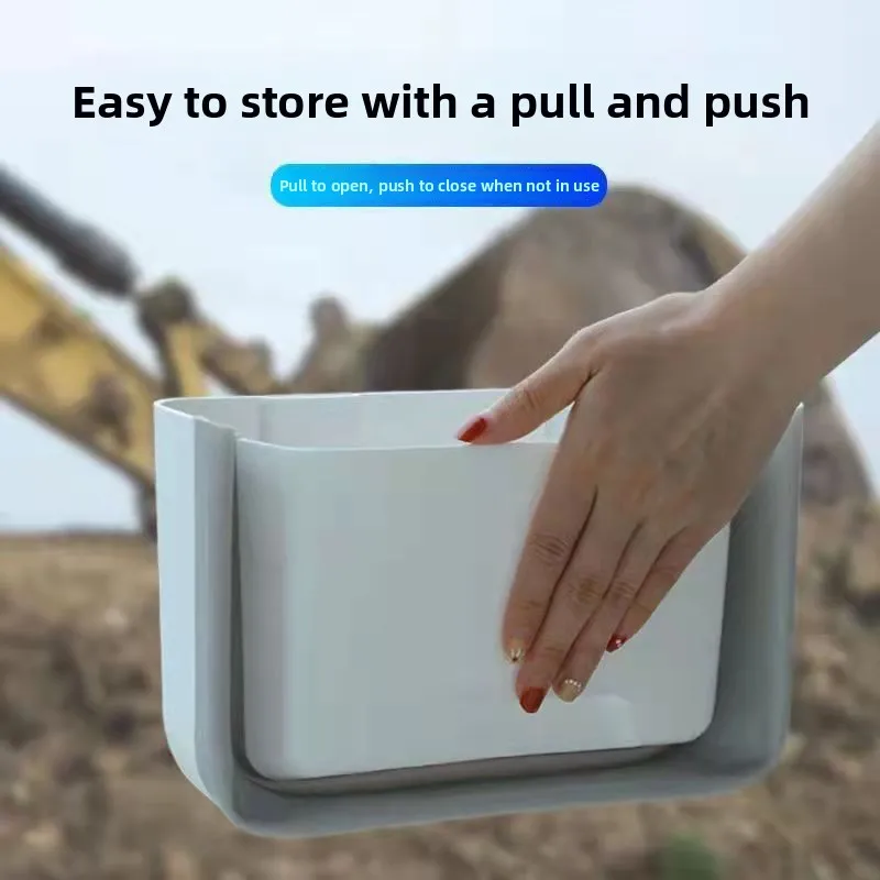 Adhesive Excavator Storage Box for Truck Cabin Car Accessories Plastic Anti-pressure Foldable Simple Style Vehicle Organization