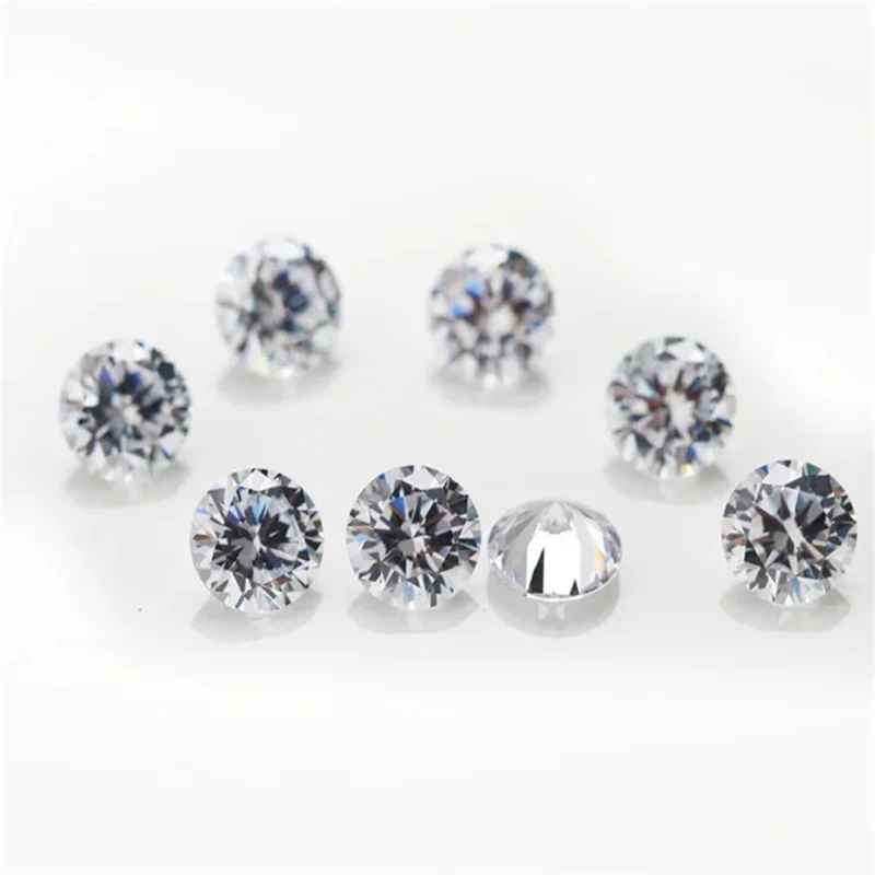 Diamant-Moissanit-Stein 0,5CT-2CT D-Farbe VVS1 Runder Brillantschliff Perlen für Feinschmuck Material Stein Zertifiziert – Detail 9