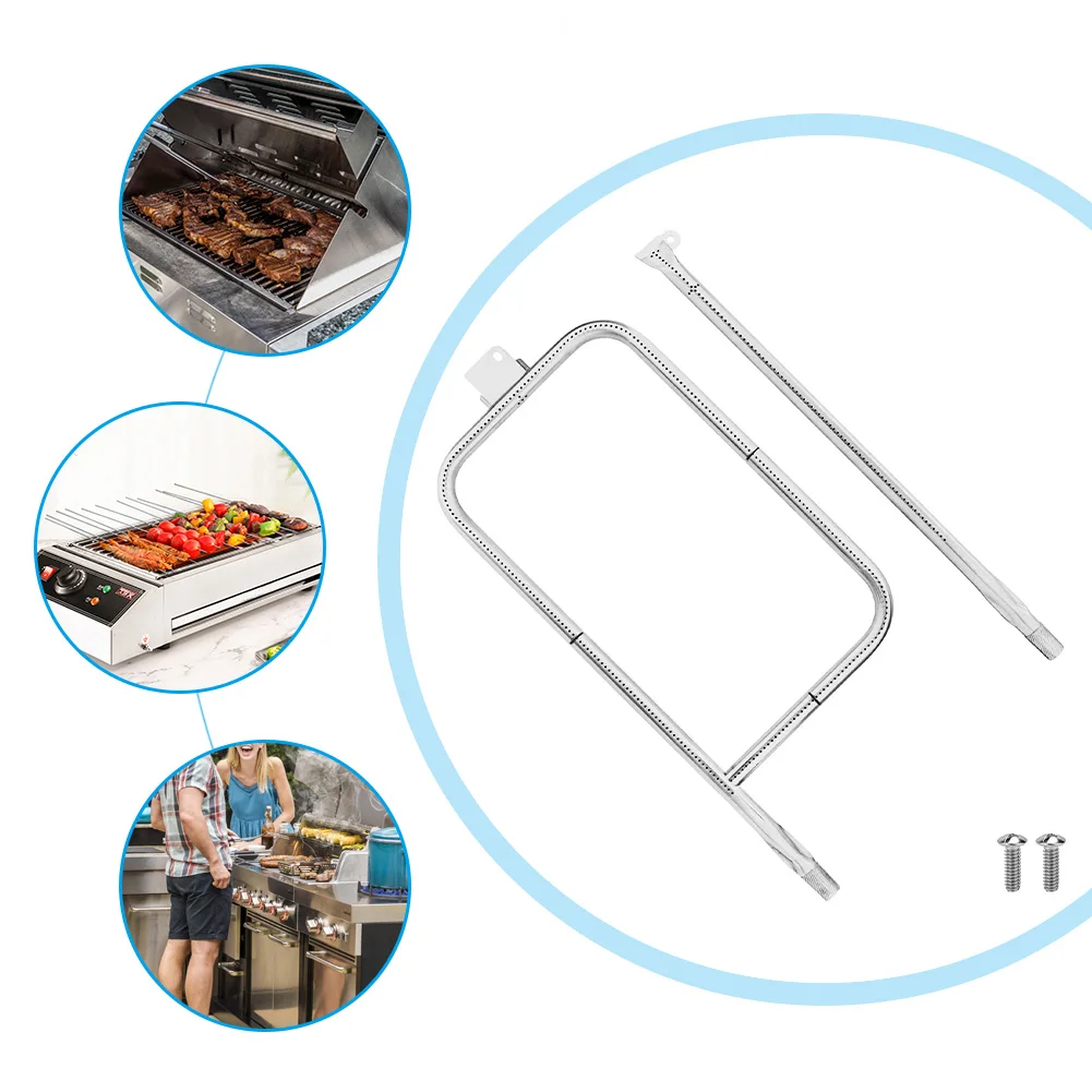 P-Type Grill Burner Tube Rust-Proof Burner Tube Replacement Anti-corrosion Gas Grill Burner Tube for  Q300 Q320 Q3000 Q3200