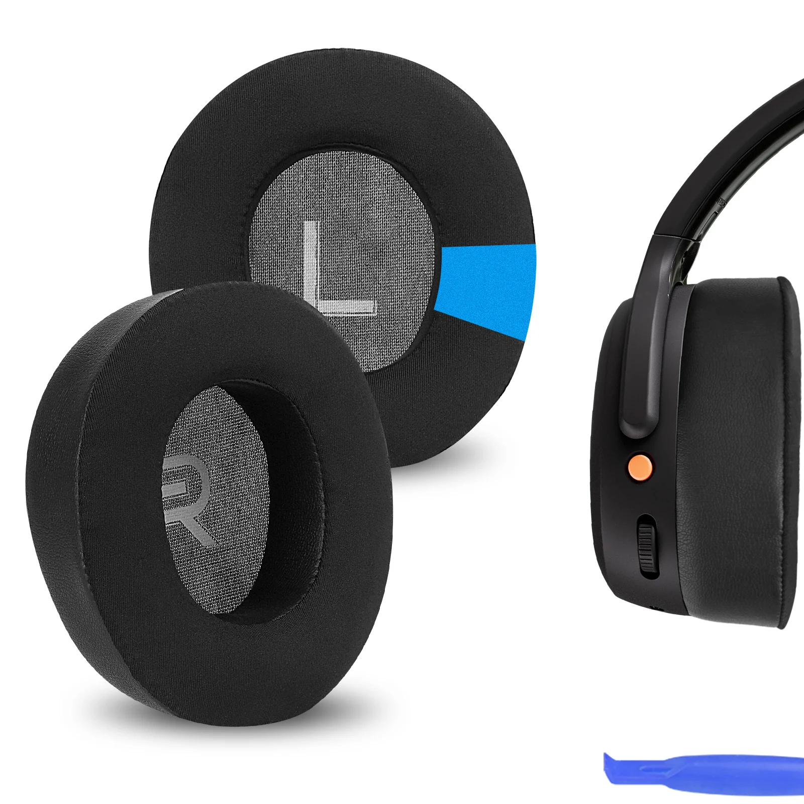 Geekria Sport Cooling-Gel Ear Pads for Skullcandy Crusher ANC 2 Headphones Ear Cushions, Headset Earpads