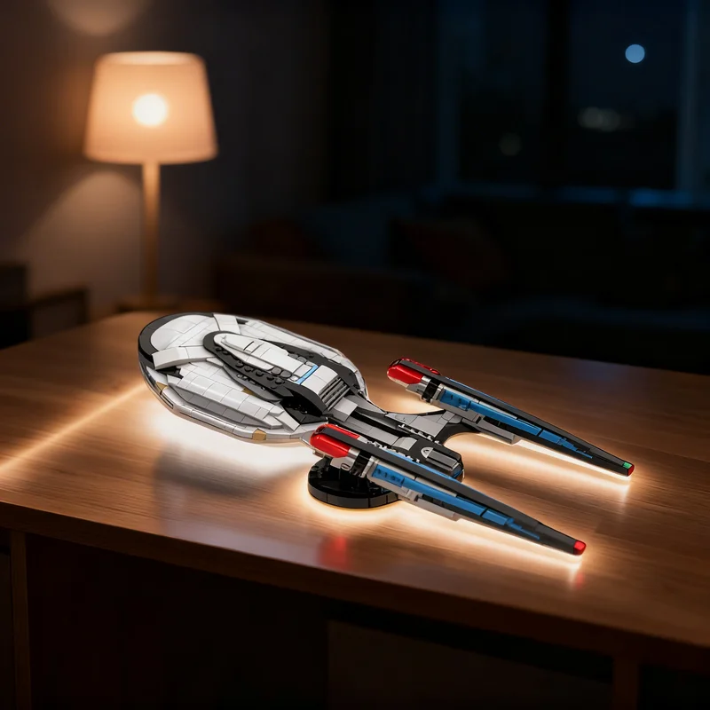 

1050pcs MOC USS Enterprise NCC F Star Trek Online Picard Space Model Building Blocks Architecture Toy Christmas Gifts Brick Kids