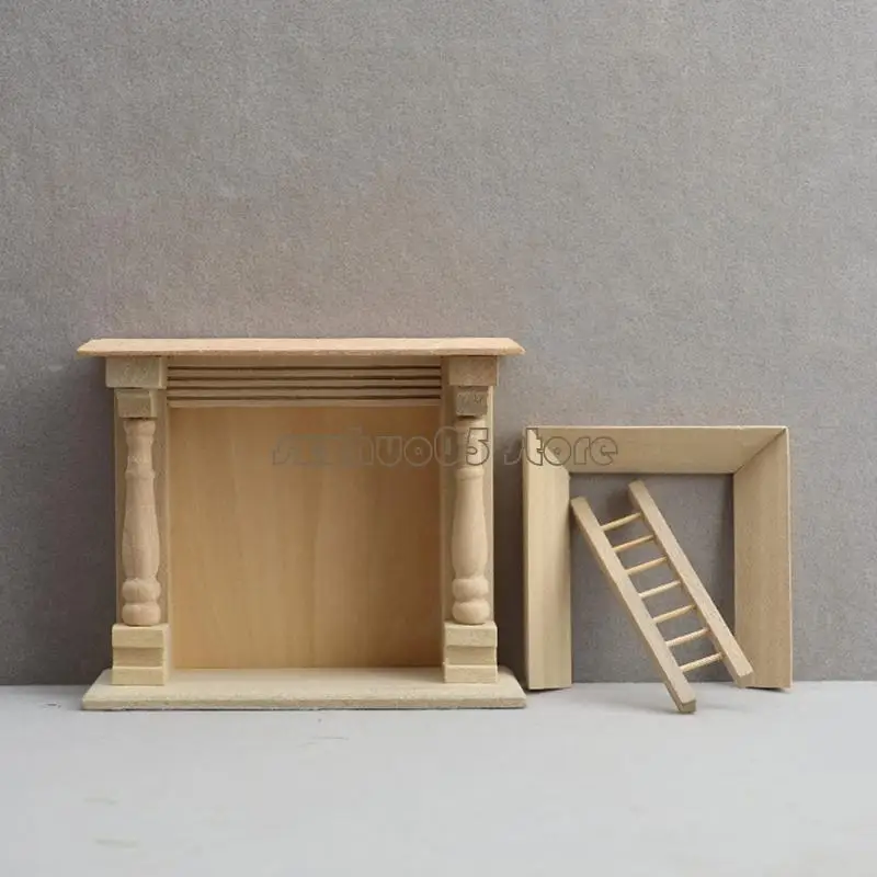 

M3GE MINIAITURE MANTELPEECE MODEL МЕБЕЛЬ МЕБЕЛЬ 1/12 Шкала Dollhouses Сцена сцены аксессуар