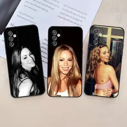 Mariah Singer Carey Phone Case For Samsung S24,23,22,30,21,10,9,Ultra,Plus,Lite,FE,5G Black Soft Case