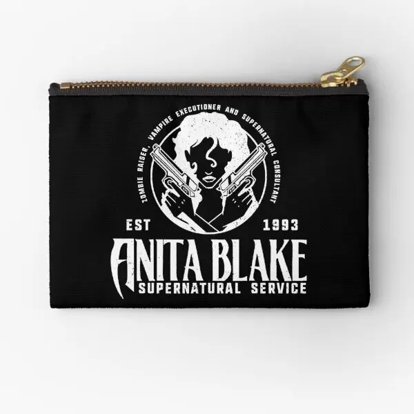 Anita Blake Supernatural Service Posters  Zipper Pouches Women Packaging Men Money Coin Small Bag Cosmetic Socks Pocket Pure