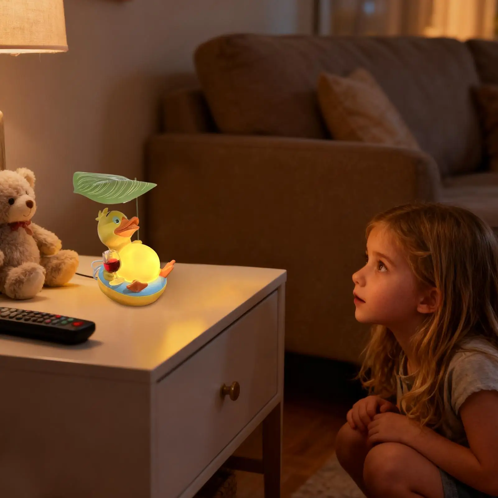 

Утканый светильник, новинка, теплый детский светодиодный светильник с регулируемой яркостью, детский ночник, украшения для спальни, гостиной, кабинета, домашнего общежития