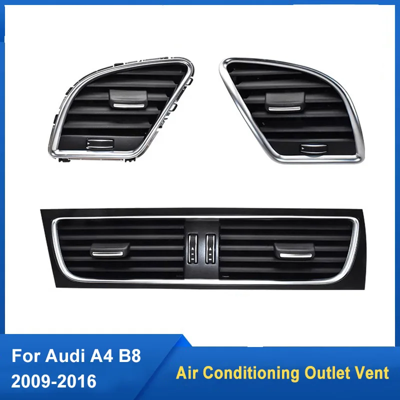 LHD Front Dashboard Air Conditioning Outlet Vent For Audi 2009-2016 A4 B8 A5 8KD820901 8KD820902 Air Conditioner Outlet