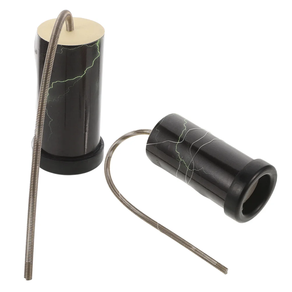 2 Pcs Thunder Sound Effects Instrument Groan Tube Large Bath Cheerful Spring Wood Thunderstorm Sounds