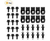 35PCS Engine Under Cover Splash Shield Bolts for Nissan Qashqai J11 J10 Juke X Trail T32